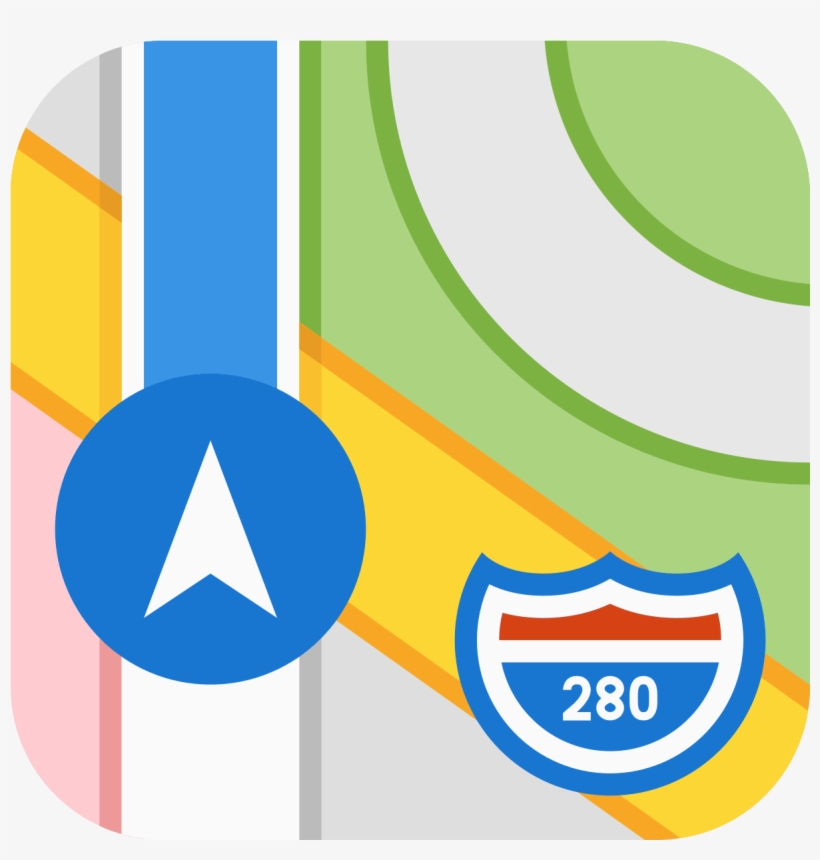 Apple Map Icon - Maps Apple, transparent png #1290021