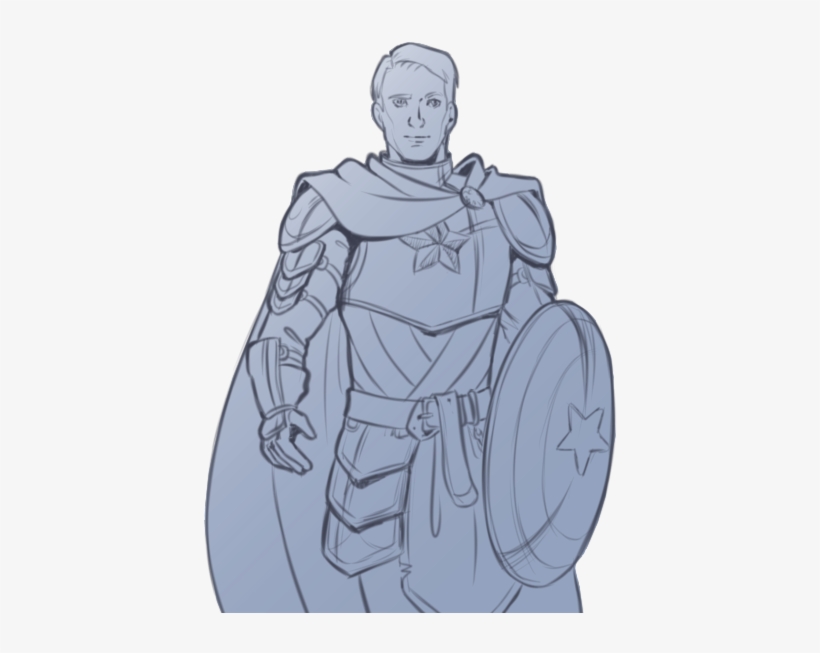 The Avengers, Medieval Fantasy Au Steve Rogers As The - Steve Rogers Medieval, transparent png #1290221