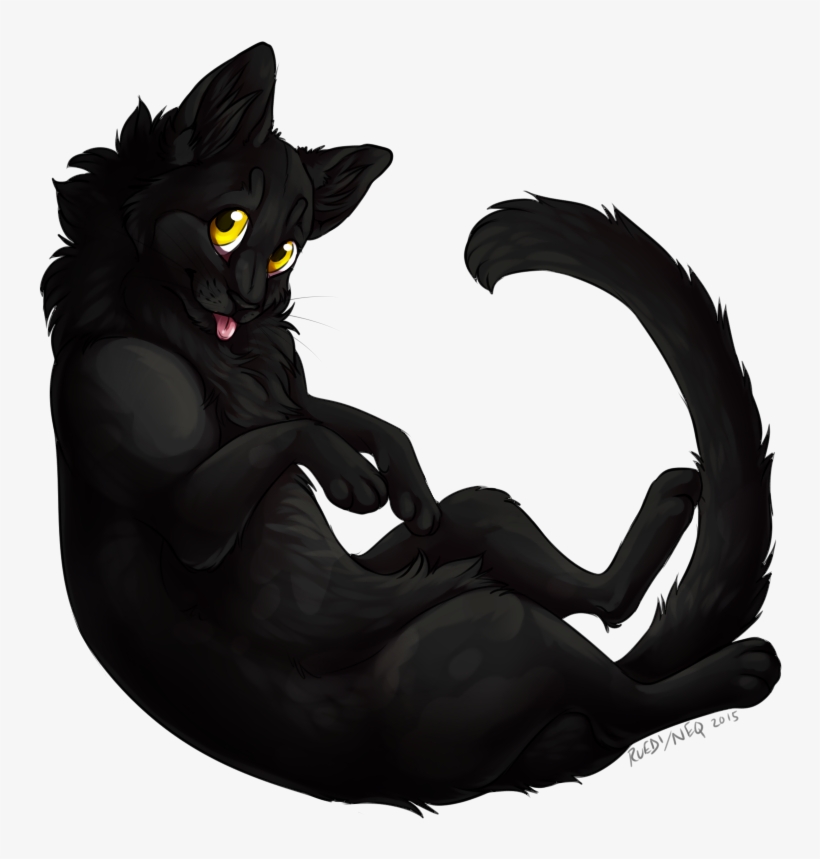 334hqxd - Black Cat, transparent png #1290432