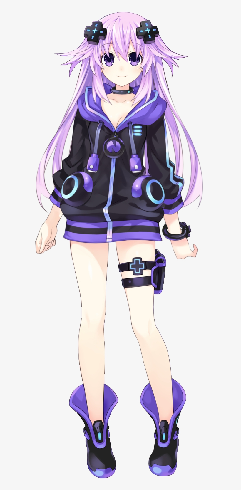Adult Neptune - Hyperdimension Neptunia Adult Neptune Render, transparent png #1290480