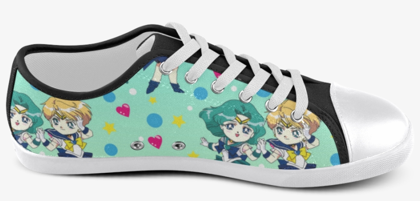 Uranus & Neptune Pattern Women's Canvas Shoes - Skate Shoe, transparent png #1290990