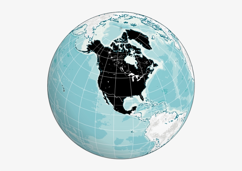 Orthographic Projection Of North America - Tomtom Map Of Usa, Canada & Mexico - Latest Map, transparent png #1291075
