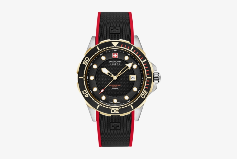 06 4315 55 007 - Swiss Military Hanowa Neptune Diver, transparent png #1291132