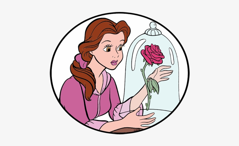 Enchanted Rose - Disney Belle And Rose, transparent png #1291519