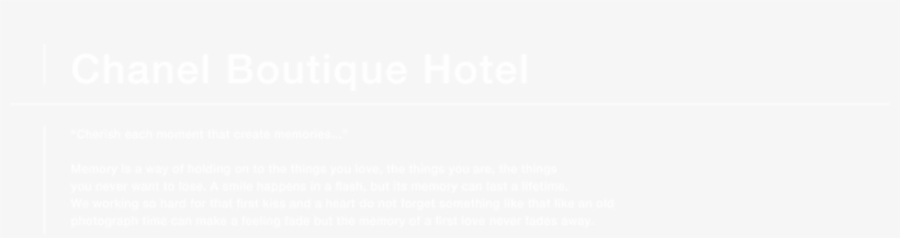 Chanel Boutique Hotel Headline - White Faze Logo Transparent, transparent png #1291610
