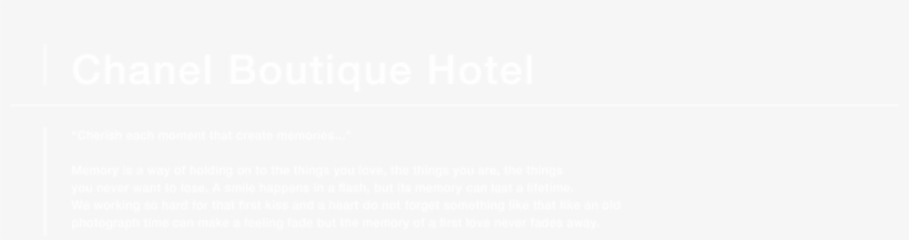 Chanel Boutique Hotel Headline - White Faze Logo Transparent, transparent png #1291610