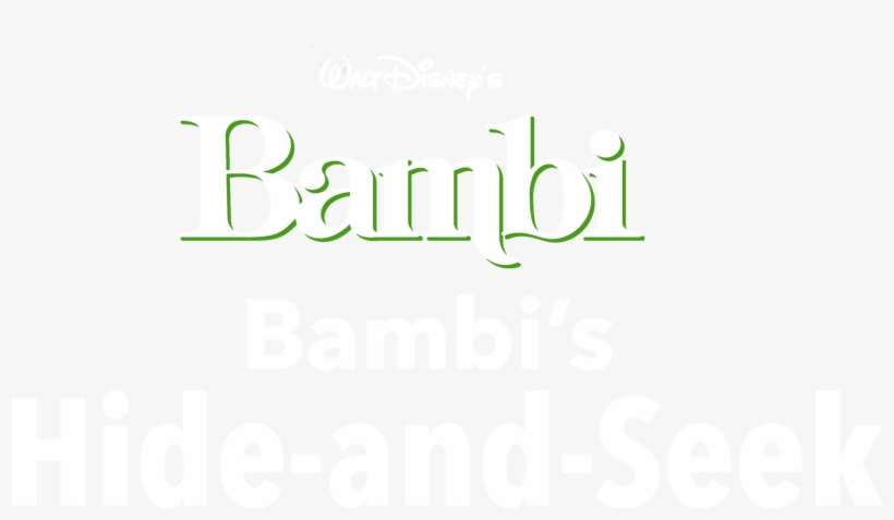 Bambi's Hide And Seek - Calligraphy, transparent png #1292251