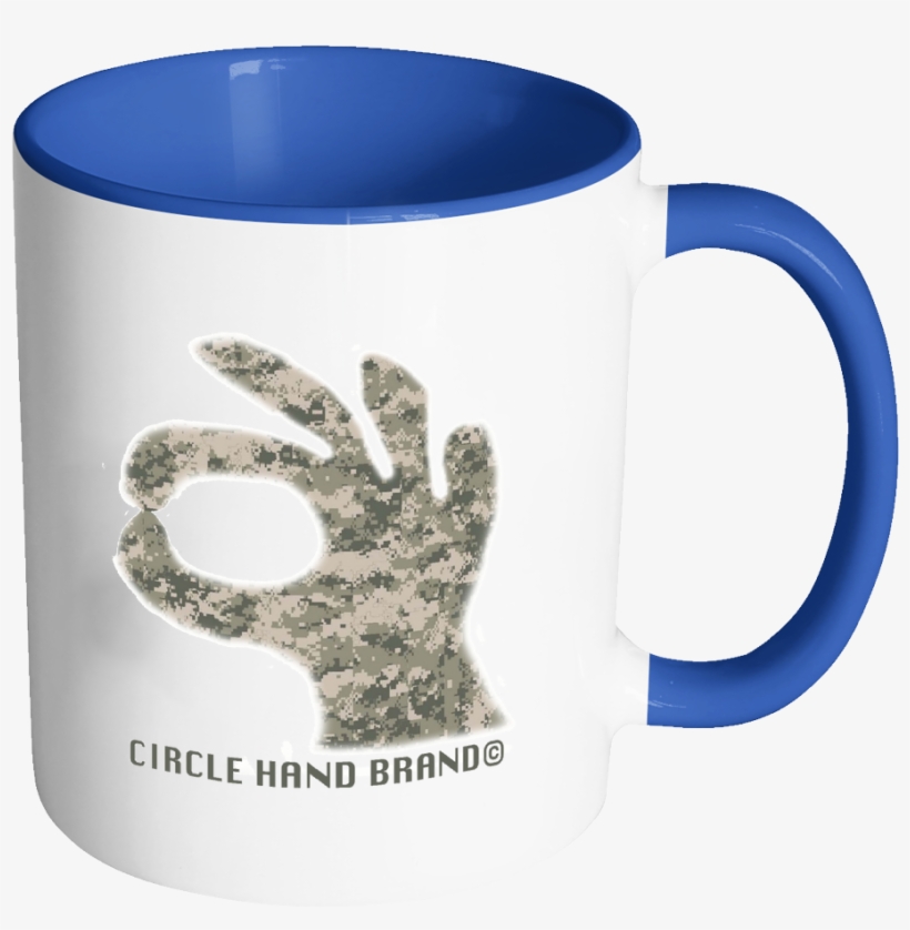 Circle Game Blue Accent Mug Camo Hand - Mundaze Digital Camo Case Cover For Samsung Galaxy, transparent png #1292398