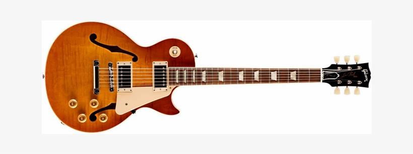 2016 Es-les Paul Hollowbody - Gibson Les Paul Cherry Burst, transparent png #1293085