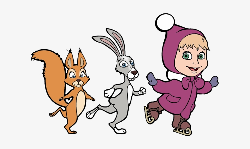 Masha And The Bear Cli - Cartoon, transparent png #1293126