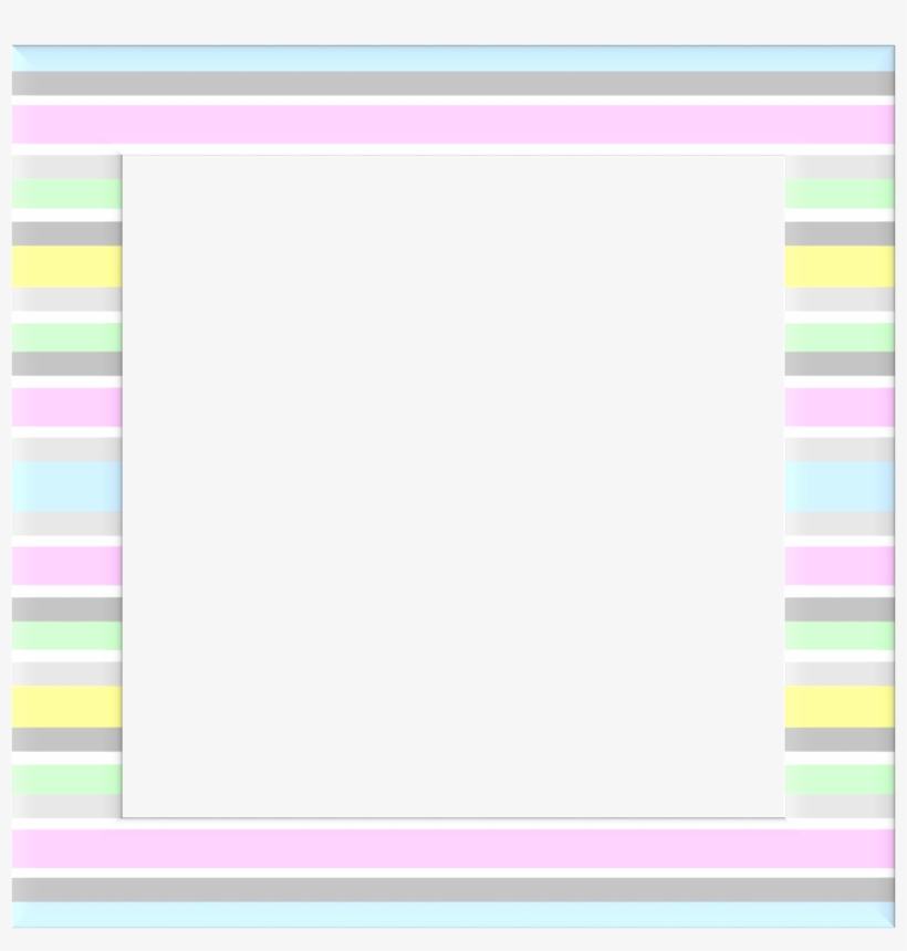Frame, Border, Pastels, Baby Blue, Pale Pink, Grey - Pastel Rectangle Transparent Background, transparent png #1293298