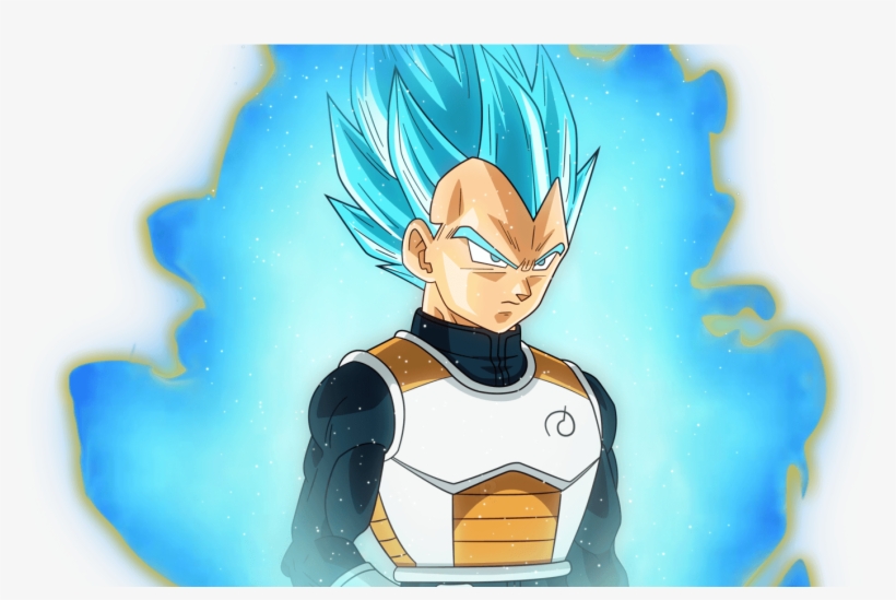 Super Saiyan Blue Vegeta - Vegeta Ssj Blue Com Aura, transparent png #1293657