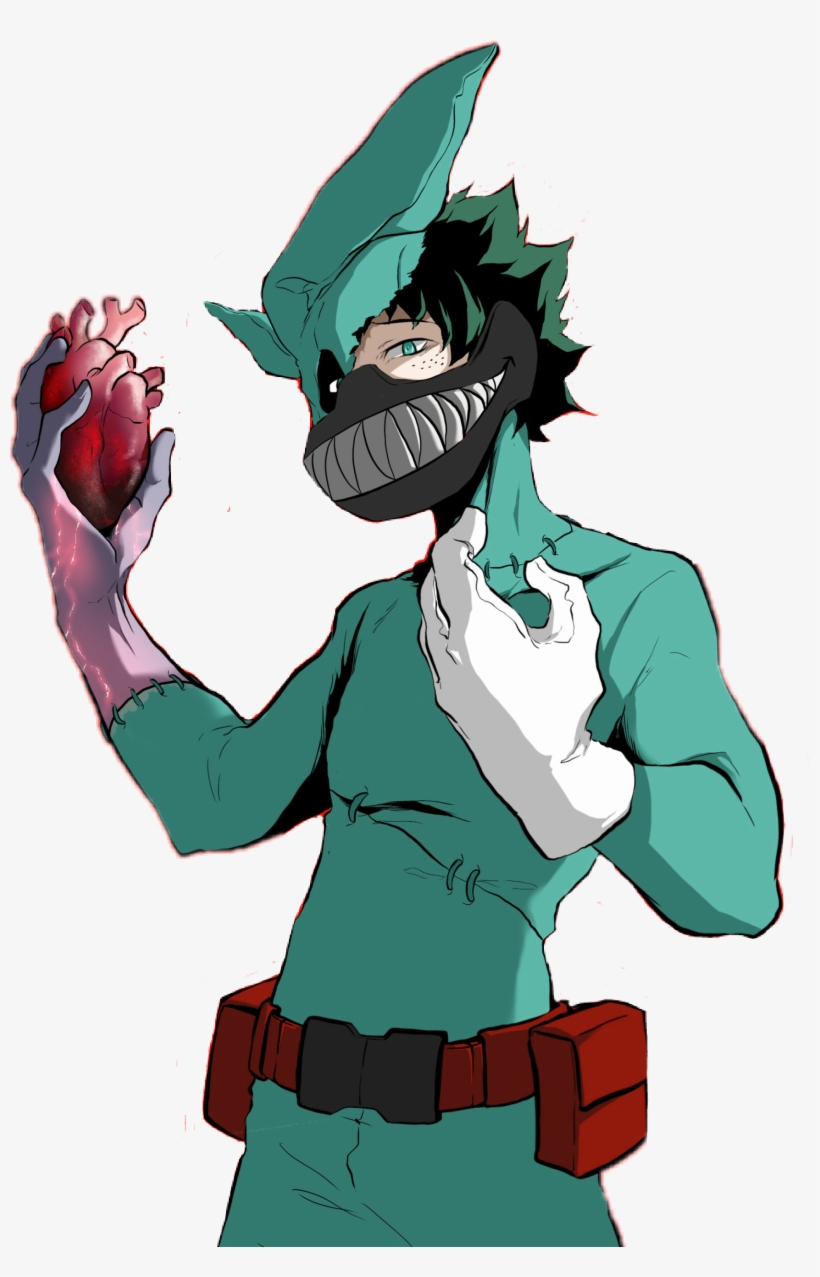 Vector Black And White Stock Villaindeku Izuku Midoriya - Villain Deku, transparent png #1293902