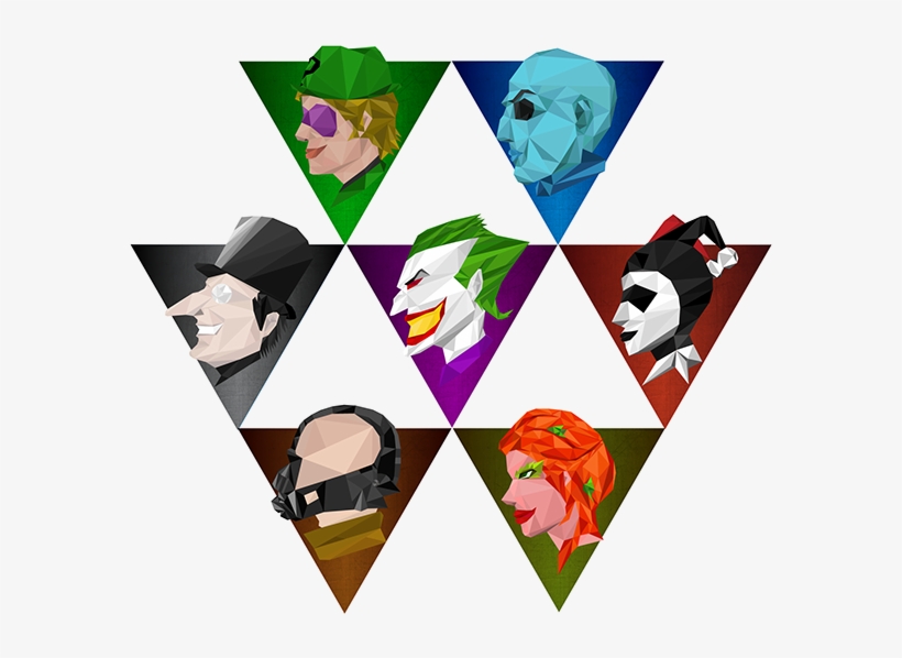 Batman Villains Iconography - Batman Villains Icons, transparent png #1293967