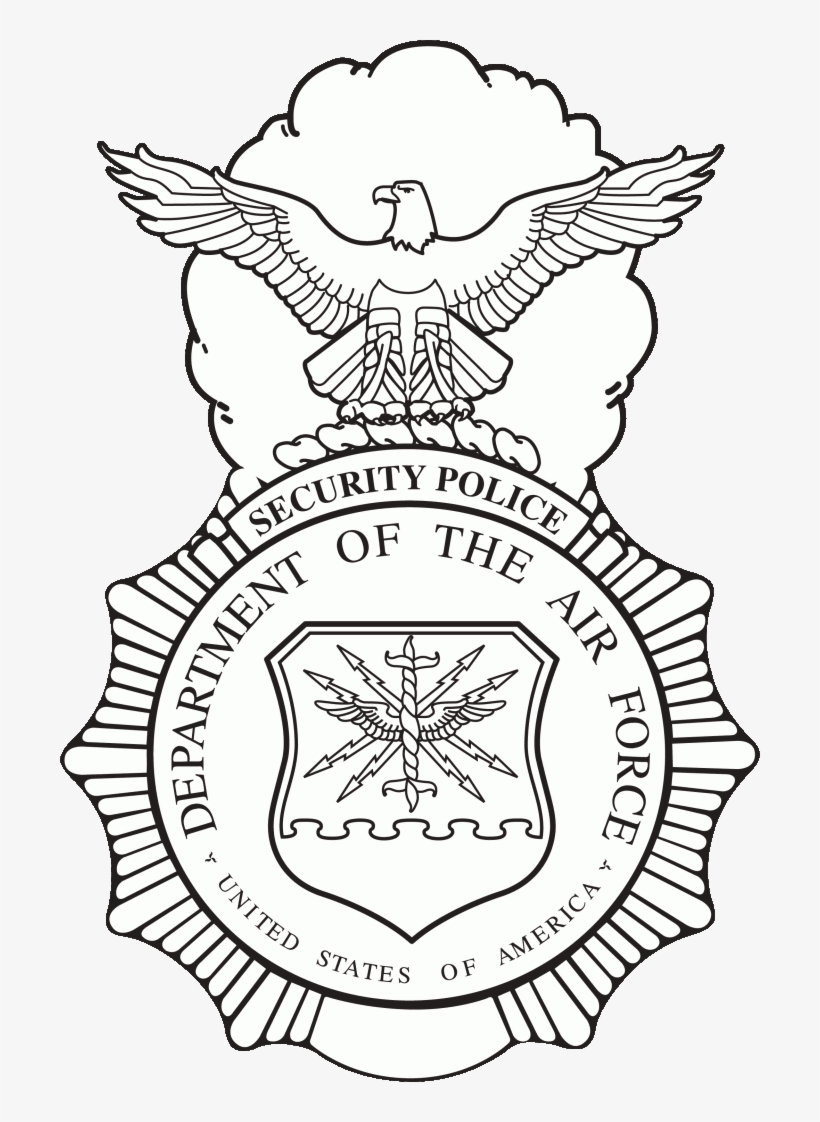 Usaf Security Forces Badge - Security Police Department Of The Air Force, transparent png #1294311
