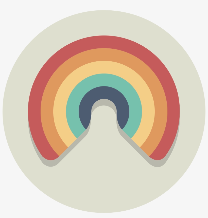 Open - Rainbow Circle Icon Png, transparent png #1294428