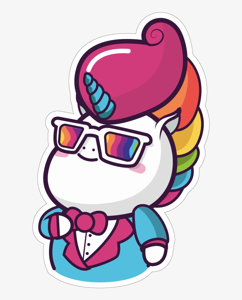Collection Cute Things - Stickers Unicornio, transparent png #1294429