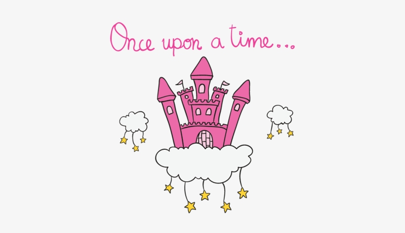 Once Upon A Time Castle Wall Decal - Pink Castle In Cloud, transparent png #1294504