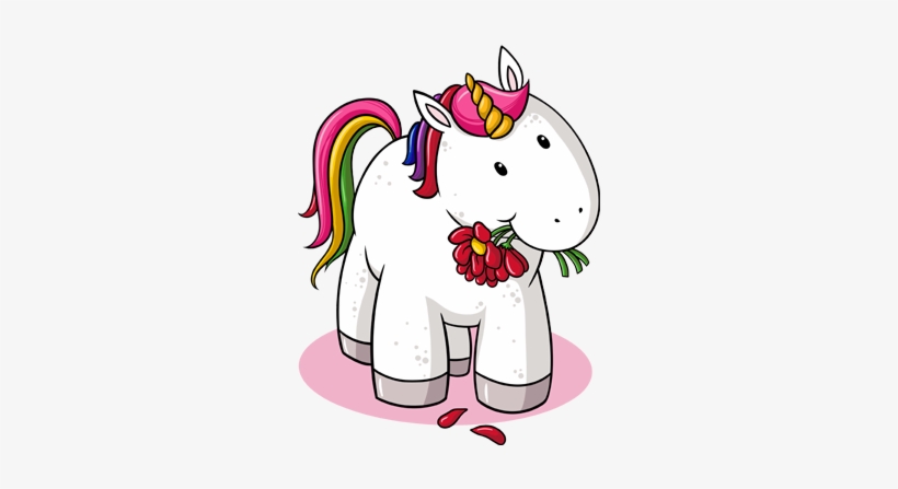 Cute Unicorn Cartoon - Einhorn Comic, transparent png #1294749