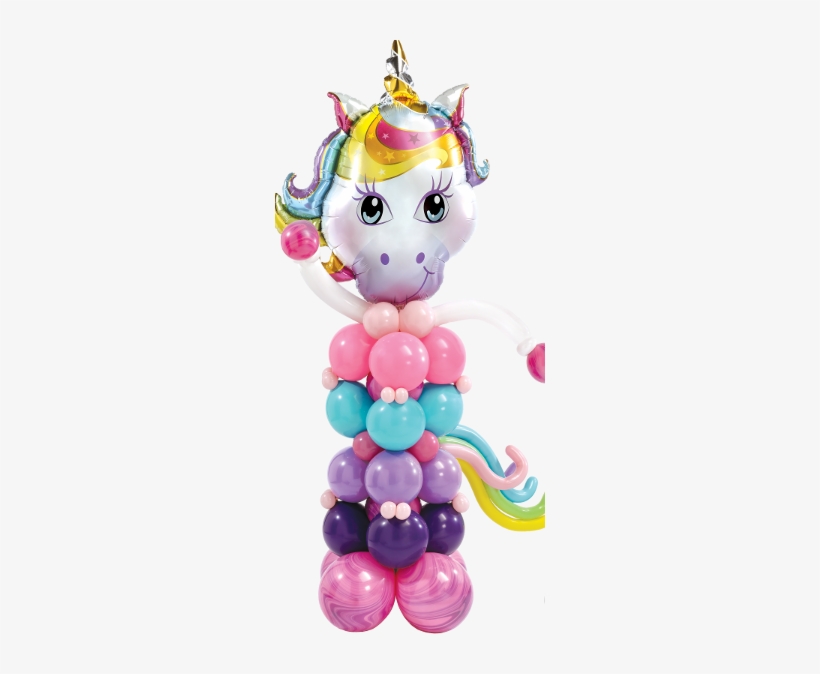 Cute Unicorn - 2017 Newest 100cm Jumbo Unicorn Face Shape Balloon, transparent png #1294880