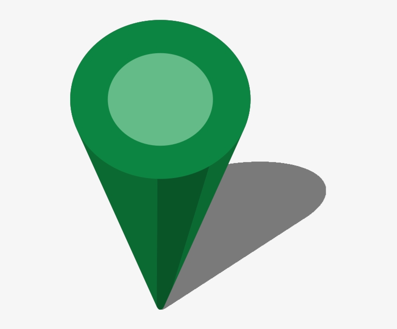 Green Map Pin Png - Dark Green Location Icon Png, transparent png #1295049