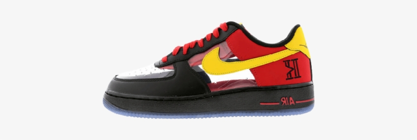 Nike Air Force 1 Qs Kyrie Irving Red Yellow Published - Sneakers, transparent png #1295368