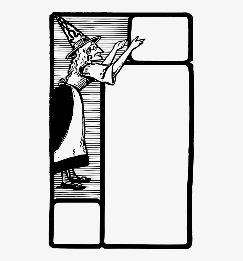 Medium Image - Witch On Frame, transparent png #1295606