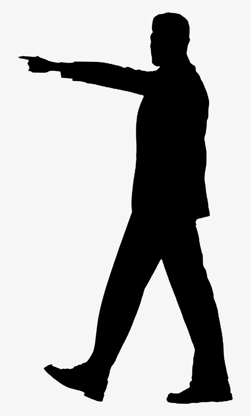 Silhouette Businessman Move - Vector Png Move, transparent png #1295801
