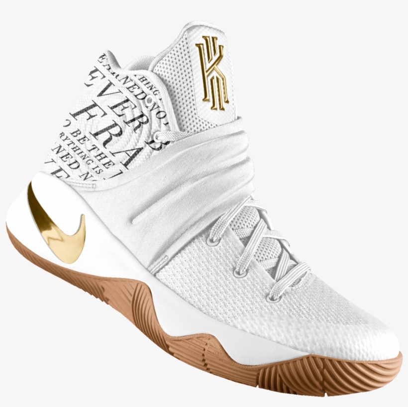 kyrie irving shoes white and gold