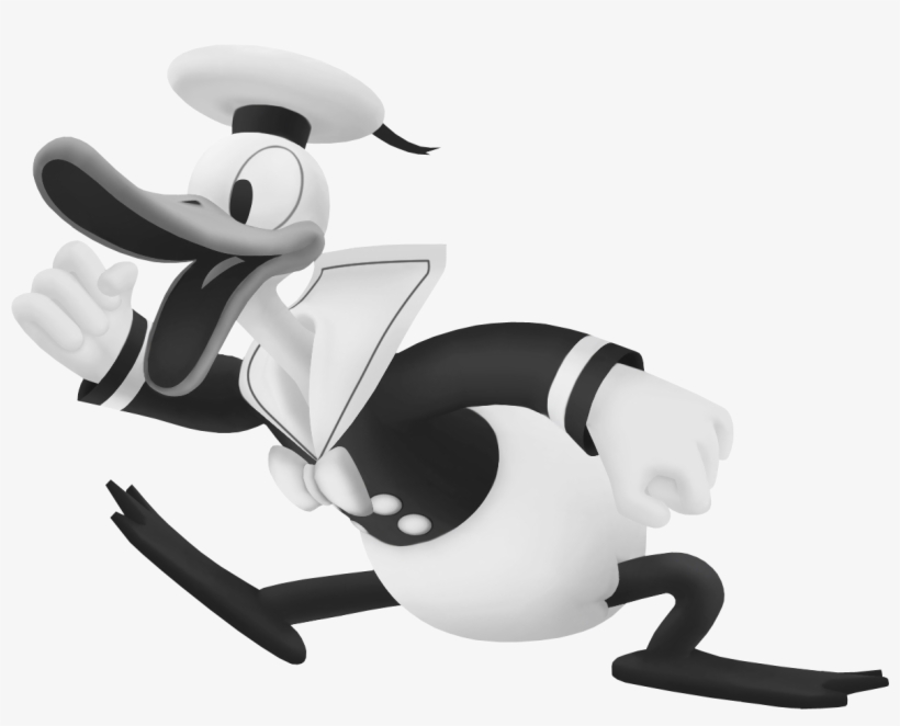 Retro Donald - Kingdom Hearts 2 Sora Donald Goofy Timeless River, transparent png #1295805