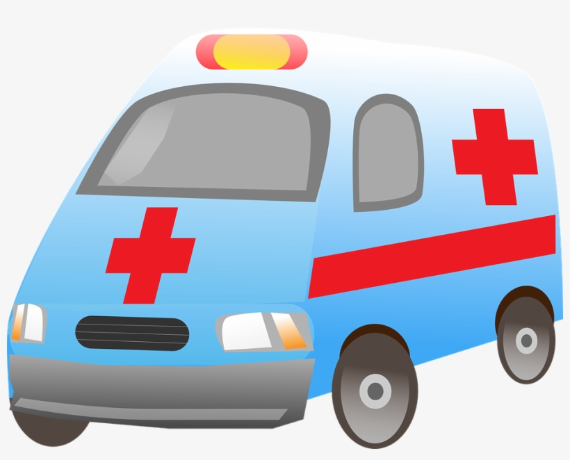Ambulance, Medic, First Aid, Emergency, Van - Blue Ambulance Clipart, transparent png #1295854