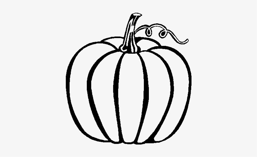 Pumpkin Clipart Coloring Page, transparent png #1296394