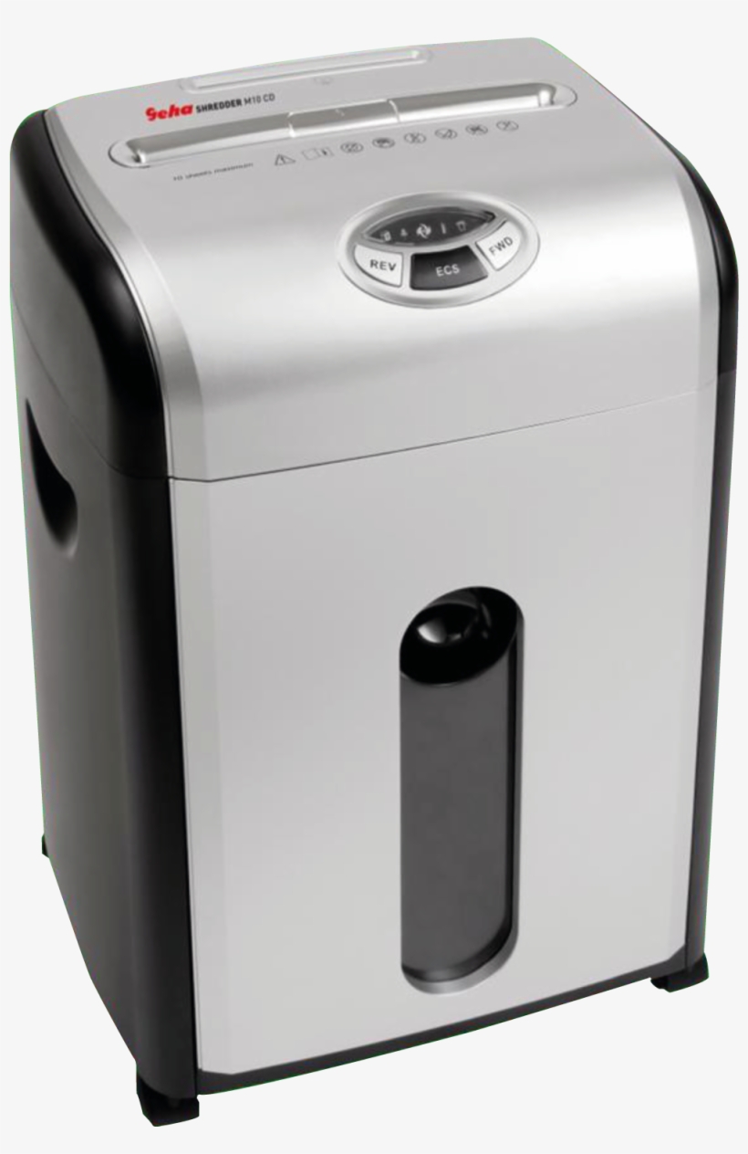 Shredder Office M10 Cd - Geha Office M10 Cd - Shredder - Cross-cut - 3 X 9 Mm, transparent png #1296645