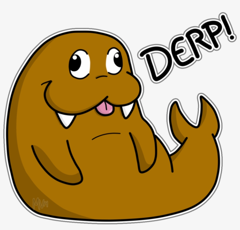 Walrus Derp By Cartcoon On Deviantart - Derp Cartoon, transparent png #1297176