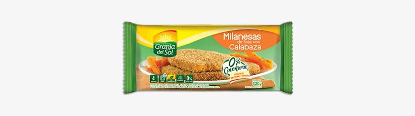 Milanesa De Soja Con Calabaza - Milanesas Granja Del Sol, transparent png #1297193