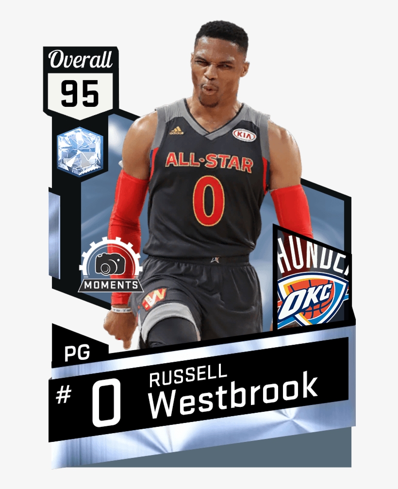 Russell Westbrook - Diamond Russell Westbrook Nba 2k17, transparent png #1297295