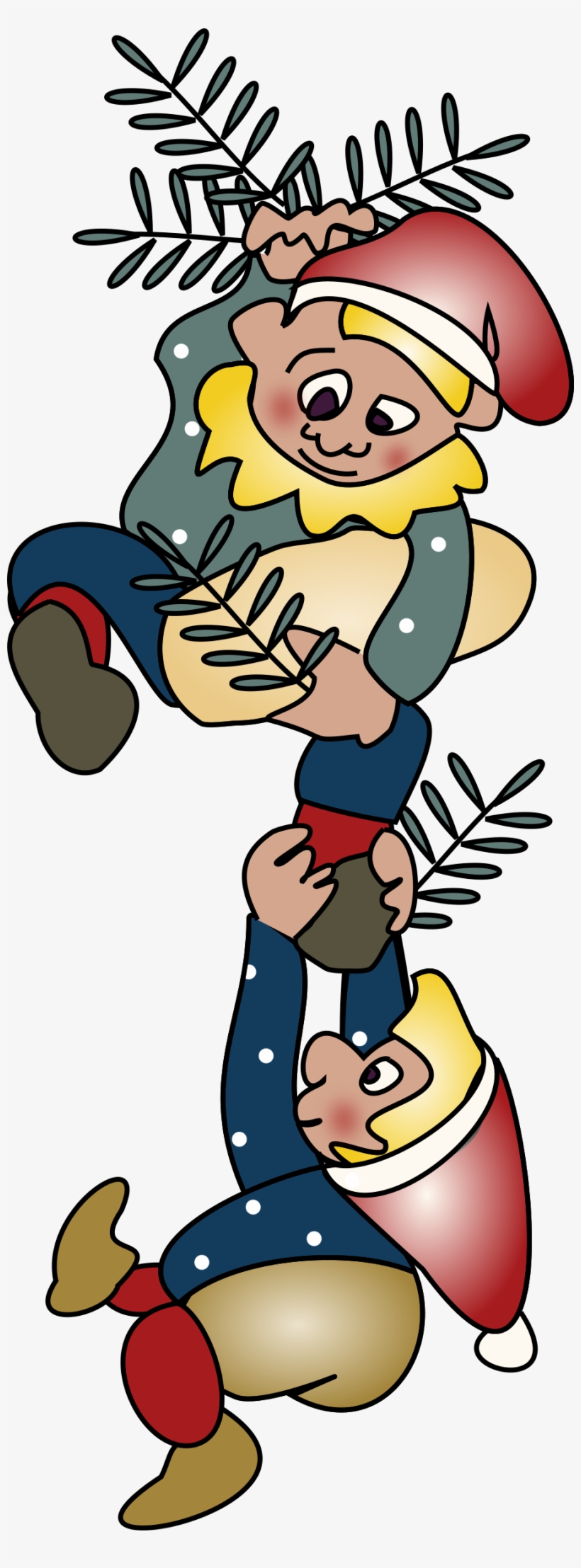 2 Kravlenisse Big By @salvor, "kravlenisser" Danish - Elves Climbing, transparent png #1297616