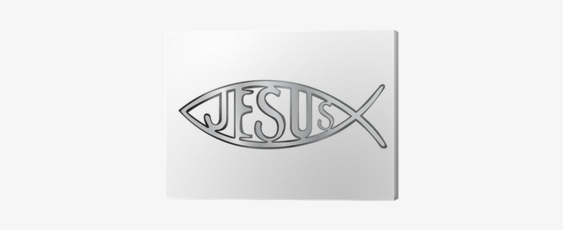 Silver Christian Fish Symbol - Ichthys, transparent png #1297669