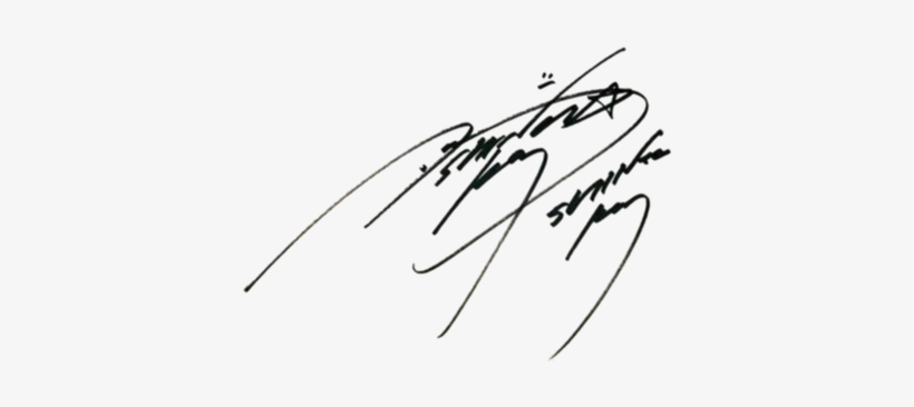 Key's Signature - Kpop Idol Signature Transparent, transparent png #1298062