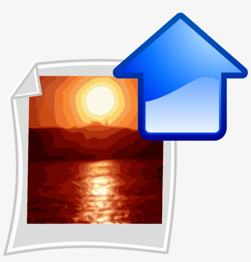 File - Icon - Upload Photo - Svg - Upload Icon, transparent png #1298127