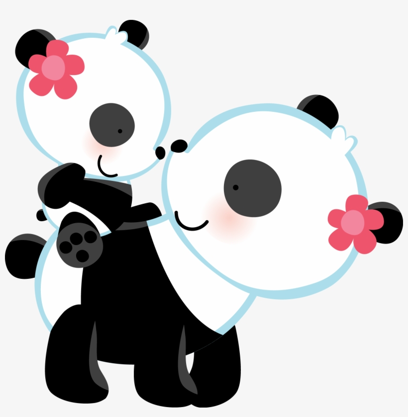 Baby Png Free Download - Mom And Baby Panda Clip Art, transparent png #1298512