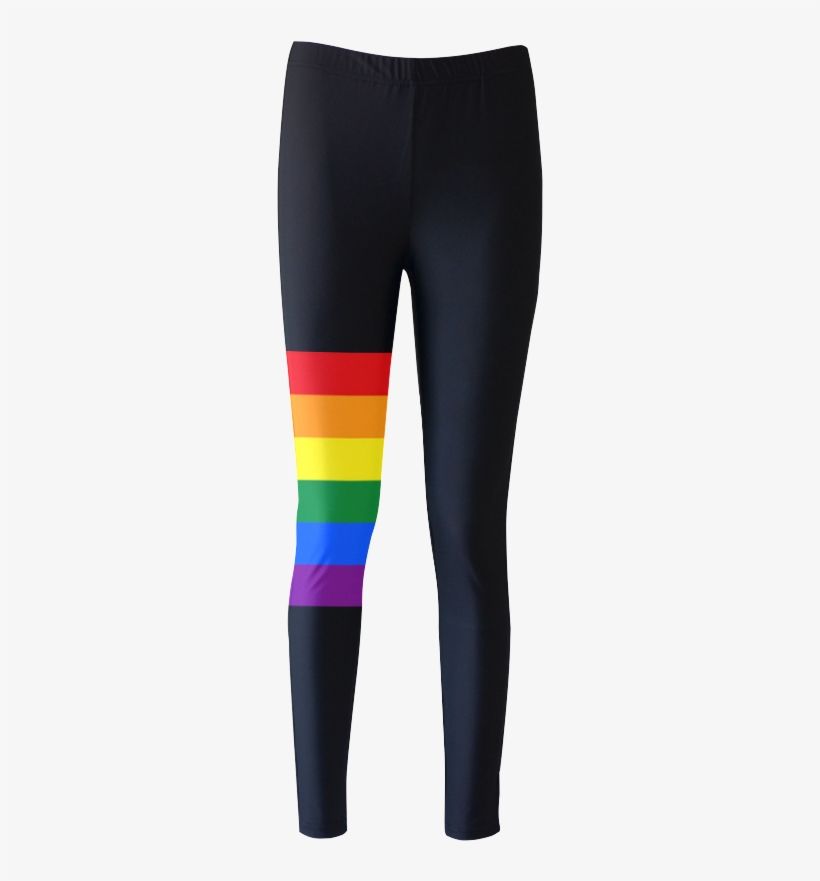 Gay Pride Rainbow Flag Stripes Women - Leggings, transparent png #1298797