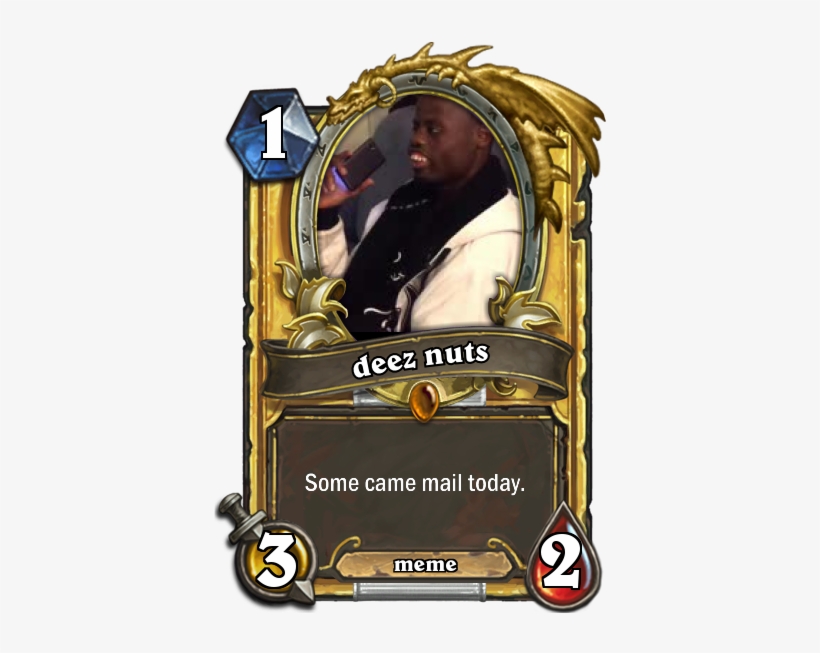 What If Deez Nuts Was Card - Illidan Hearthstone Pre Nerf, transparent png #1298821