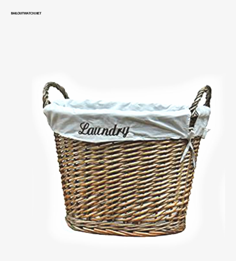 Birdrock Home Baby Clothes Hamper With Lid Best Laundry - Wicker Laundry Basket With White Liner, transparent png #1298903