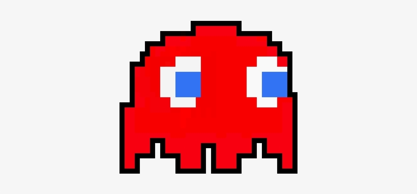 Red Pacman Ghost - Red Pac Man, transparent png #1299105