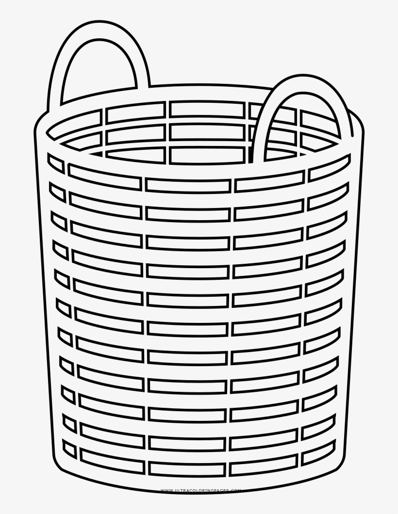 Laundry Basket Coloring Page - Evaluation Checklist, transparent png #1299191