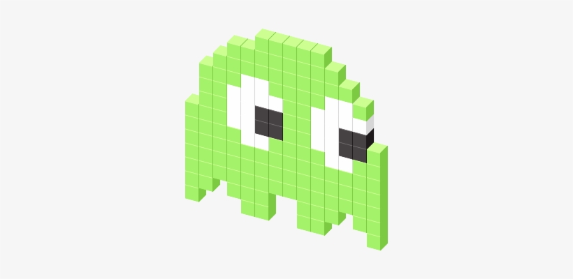 View Favicon On T-shirt - Green Pac Man Ghost, transparent png #1299312