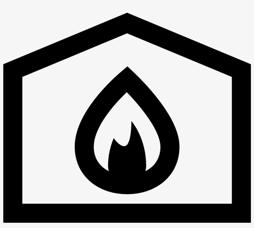 The Logo Is A Square With A Triangle Too Represent - Fire Station Icon, transparent png #1299460