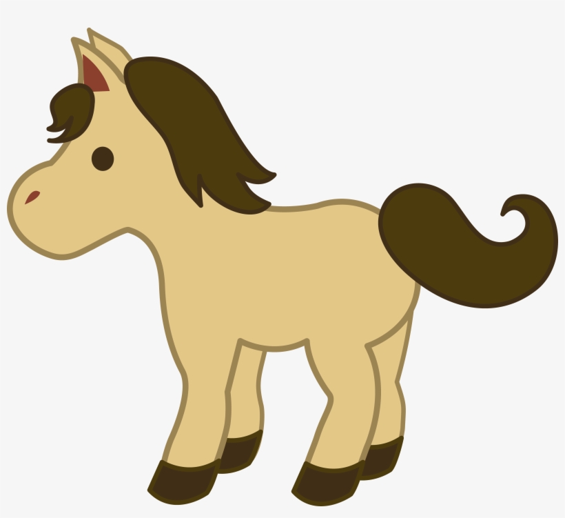 Pony Clipart Cute Clip Royalty Free Library - Cartoon Horse, transparent png #1299629