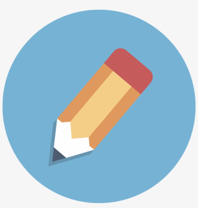 Open - Pencil Icon Circle Png, transparent png #1299987